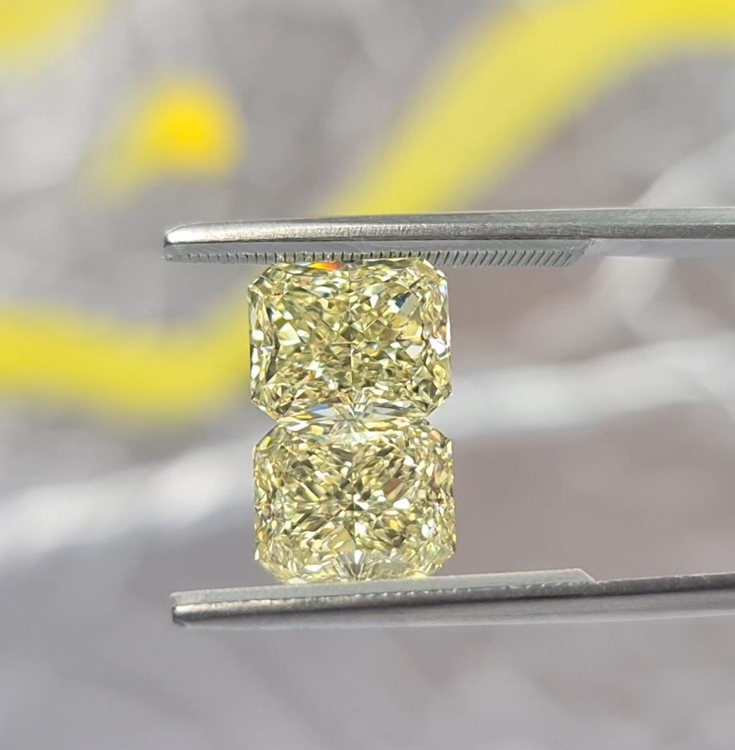 2.46 Carat RADIANT Shape YZ Color Diamond