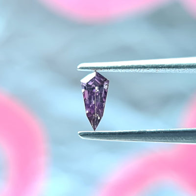 0.11 Carat KITE Shape PURPLE Color Diamond