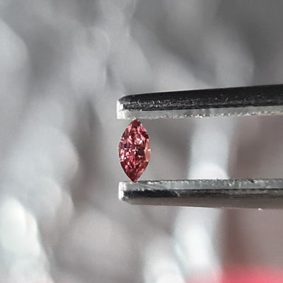 0.09 Carat MARQUISE Shape PINK Color Diamond