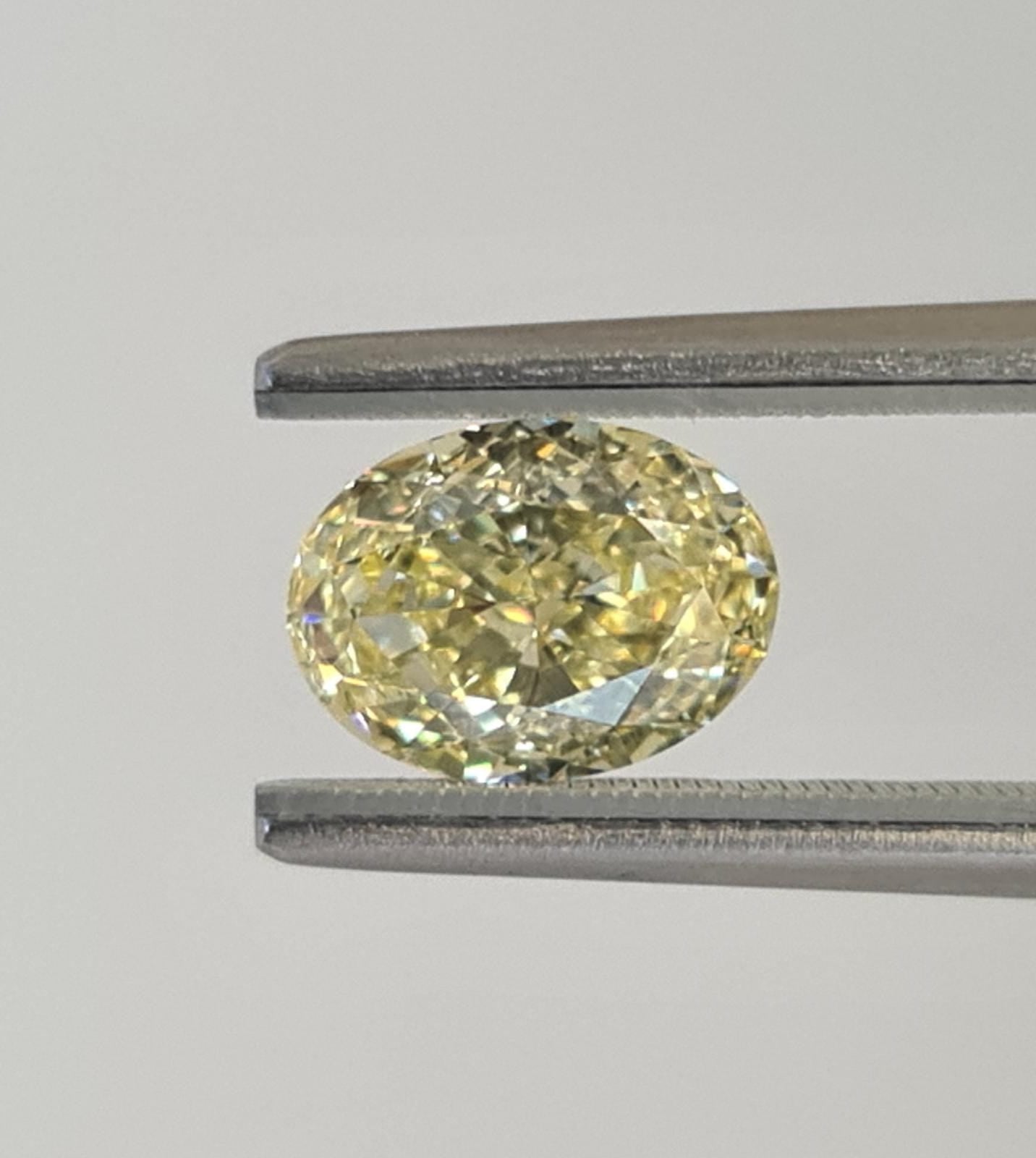 2.25 Carat OVAL Shape YELLOW Color Diamond