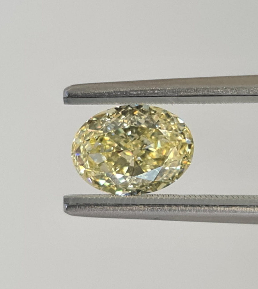 2.25 Carat OVAL Shape YELLOW Color Diamond