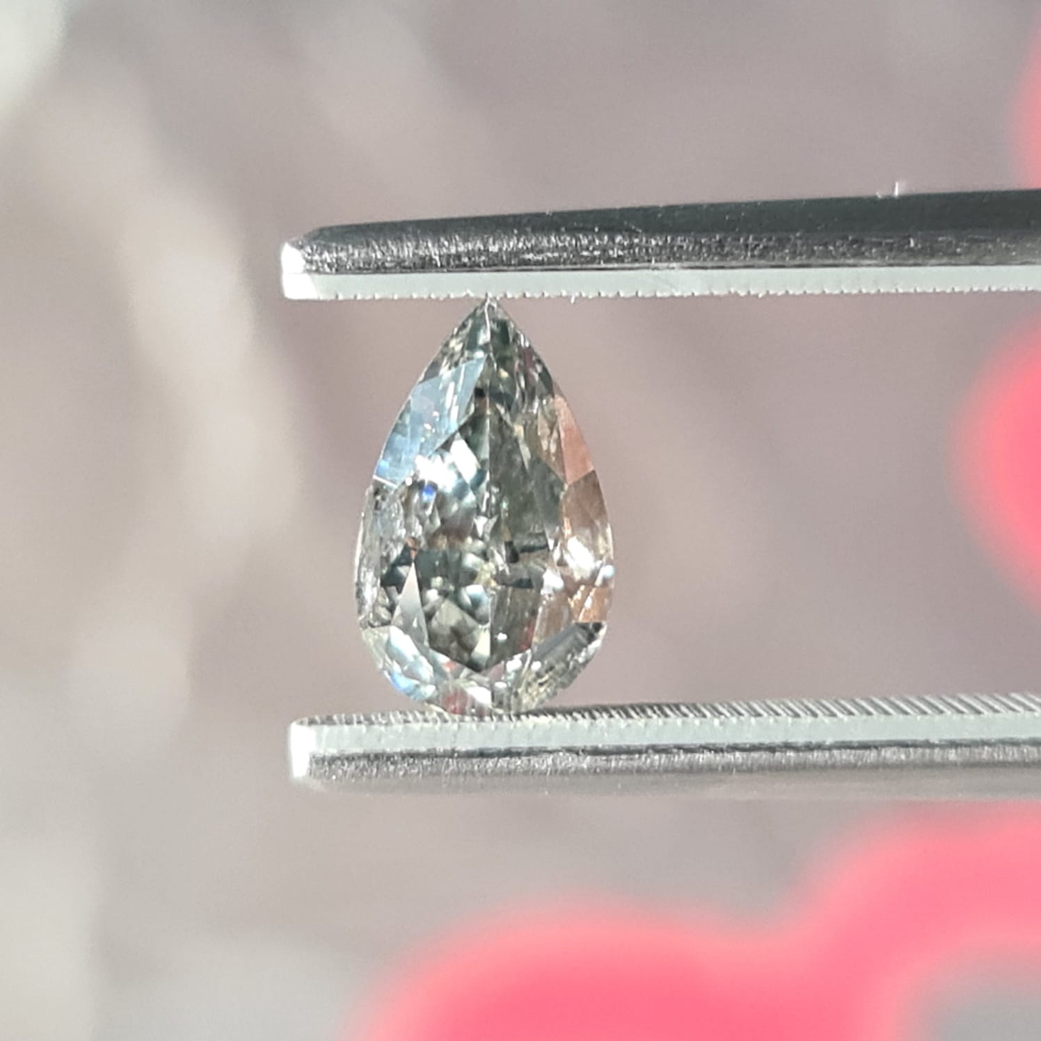 1.07 Carat PEAR Shape GRAY Color Diamond