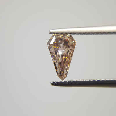 1.05 Carat SHIELD Shape BROWN Color Diamond - VMK Diamonds