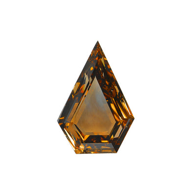 3.01 Carat SHIELD Shape BROWN Color Diamond - VMK Diamonds
