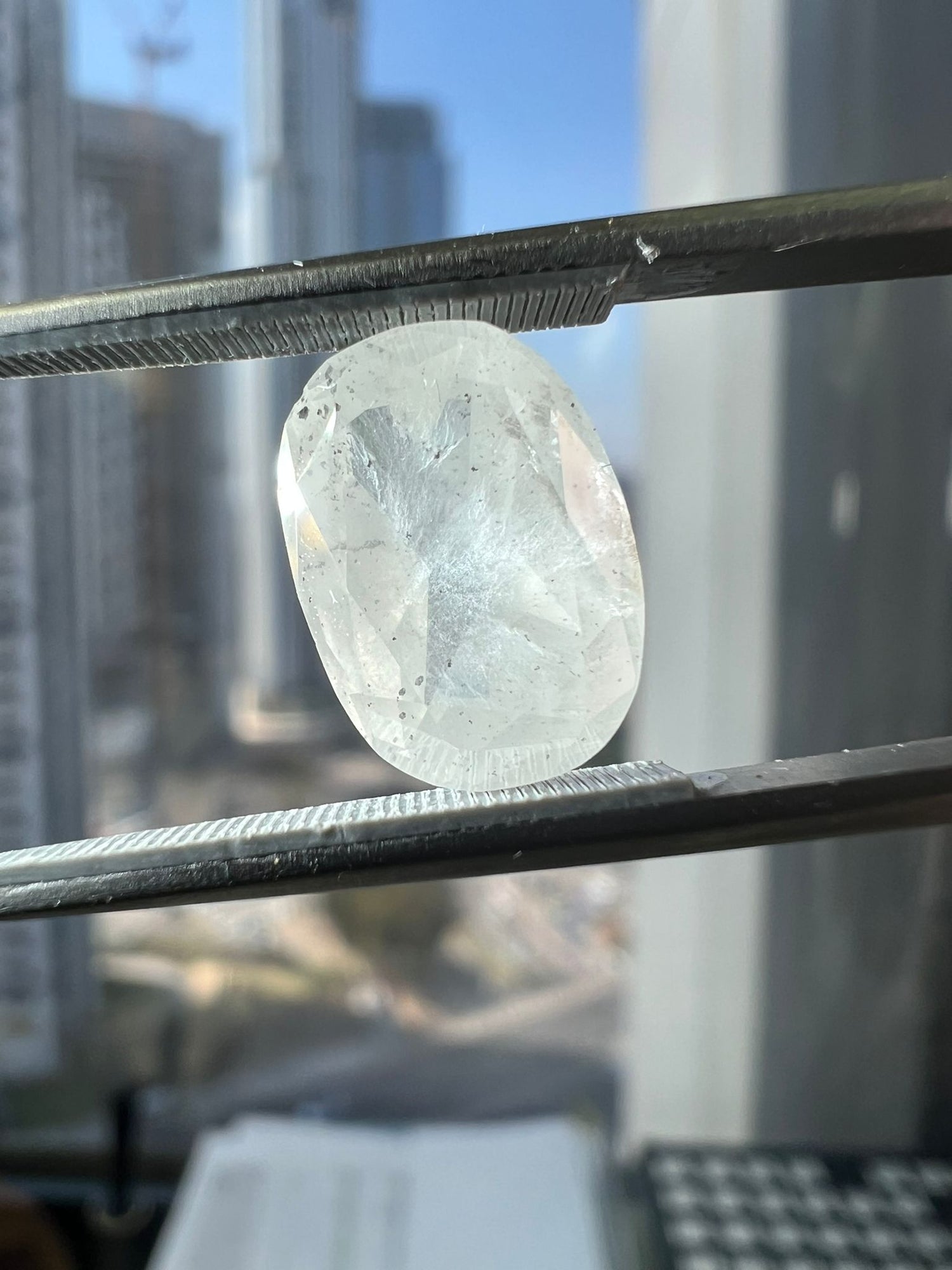 GRAY Diamond, 5.56 Carat, CUSHION Shape, I1 Clarity - VMK Diamonds