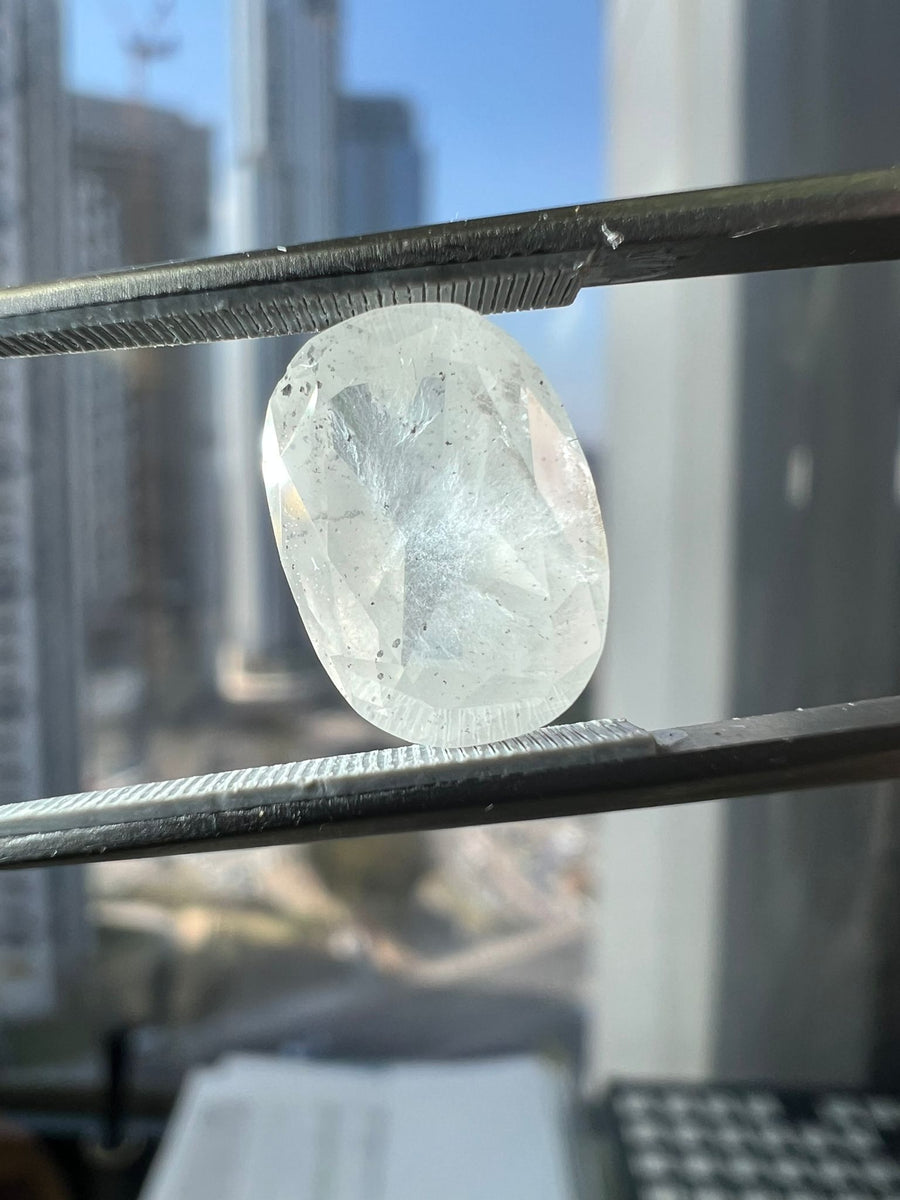 GRAY Diamond, 5.56 Carat, CUSHION Shape, I1 Clarity - VMK Diamonds