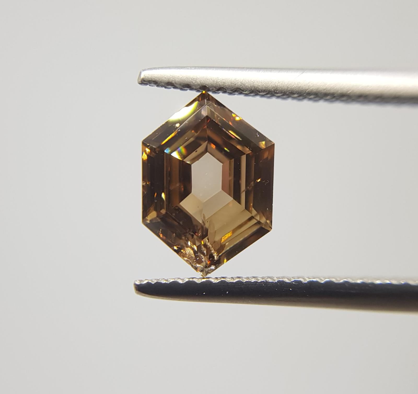 1.51 Carat SHIELD Shape BROWN Color Diamond - VMK Diamonds
