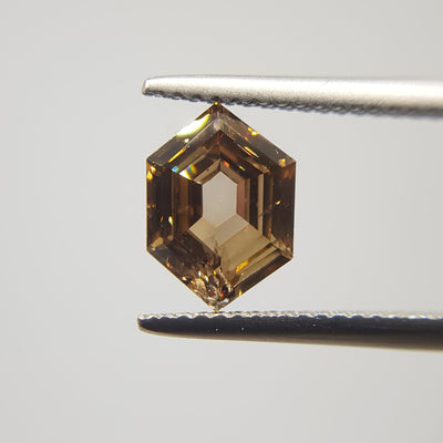 1.51 Carat SHIELD Shape BROWN Color Diamond - VMK Diamonds