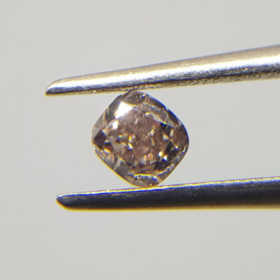 0.24 Carat CUSHION Shape BROWN Color Diamond - VMK Diamonds