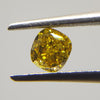 0.30 Carat CUSHION Shape Sunny YELLOW Diamond - VMK Diamonds