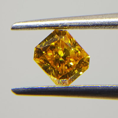 0.35 Carat RADIANT Shape YELLOW Color Diamond - VMK Diamonds