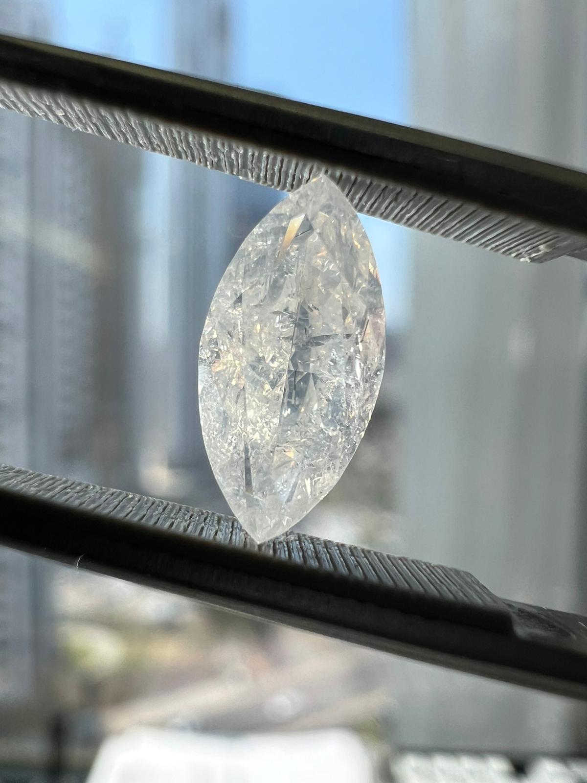 WHITE Diamond, 1.01 Carat, MARQUISE Shape - VMK Diamonds