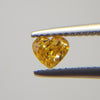 0.39 Carat HEART Shape YELLOW Color Diamond - VMK Diamonds