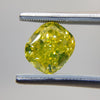 3.06 Carat CUSHION Shape YELLOW Color Diamond - VMK Diamonds