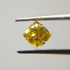 0.51 Carat CUSHION Shape YELLOW Color Diamond - VMK Diamonds
