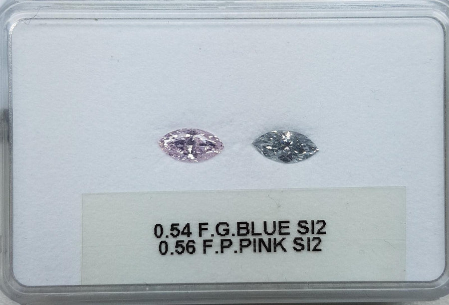 0.54 Carat MARQUISE Shape BLUE Color Diamond - VMK Diamonds