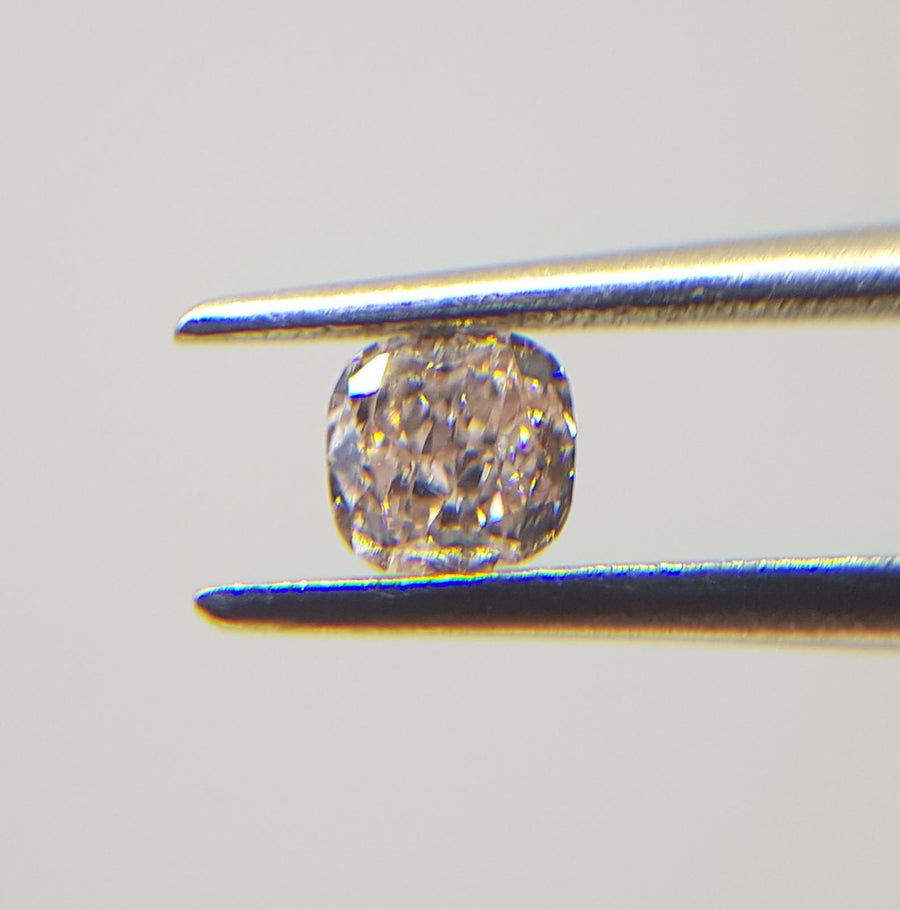 0.22 Carat CUSHION Shape PINK Color Diamond - VMK Diamonds
