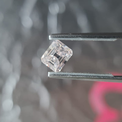 1.41 Carat EMERALD Shape PINK Color Diamond