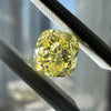 YELLOW Diamond, 0.95 Carat, CUSHION Shape, VS2 Clarity - VMK Diamonds