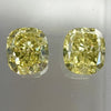YELLOW Diamond, 0.90 Carat, CUSHION Shape, VS2 Clarity
